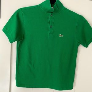 LACOSTE YOUTH Green Polo - Size 14